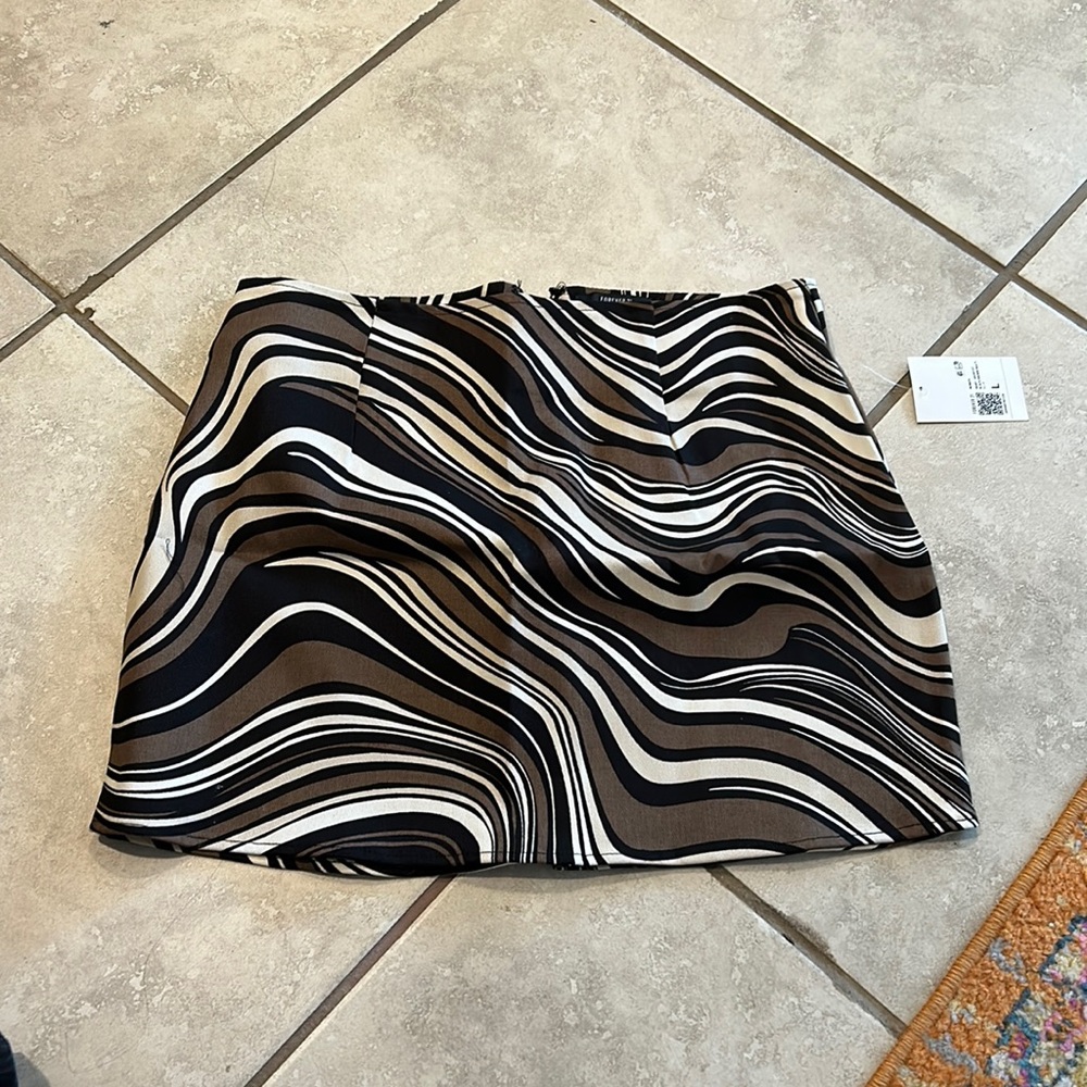 Retro Swirl Mini Skirt